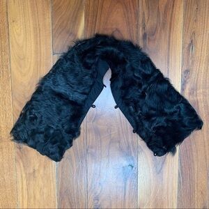Vintage Black Genuine Fur Collar